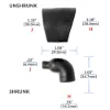 NON Lipped 90° Lipped Boot - 222A132-25-0