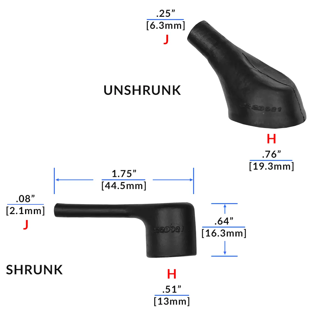 90° Lipped Boot - 222D921-25-0