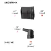 224W221-25-0 90° Lipped Boot G03 MOD - 224W221-25-G03-0