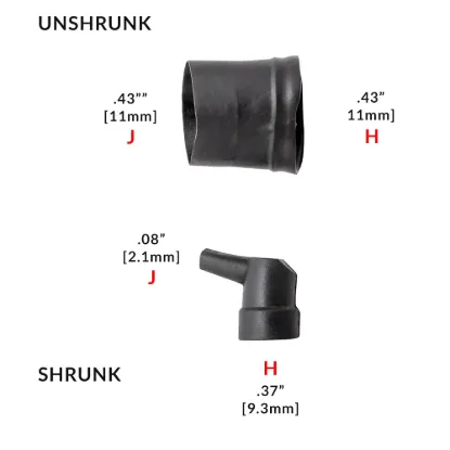 224W221-25-0 90° Lipped Boot G03 MOD - 224W221-25-G03-0