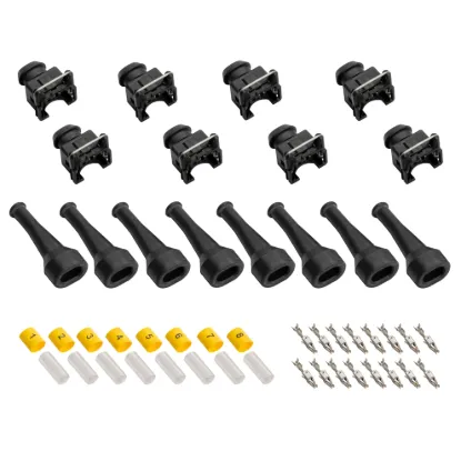 8 CYL Injector Connector Kit W ST Boots - 8CYLK-ST