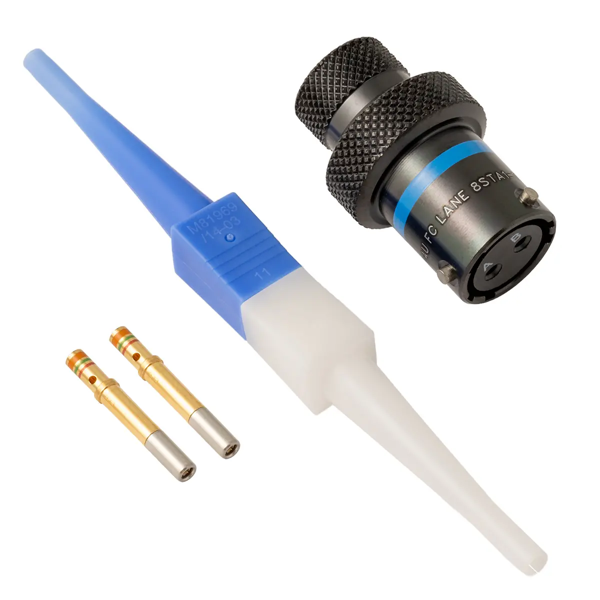 8STA,2 Way,Inline,SKT,B Key,Blue - 8STA1-10-02SB