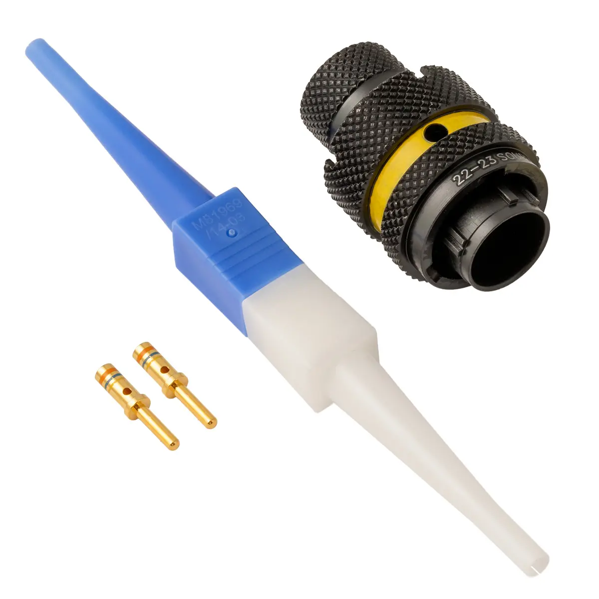 8STA,2 Way,Plug,Pin,A Key,Yellow - 8STA6-10-02PA