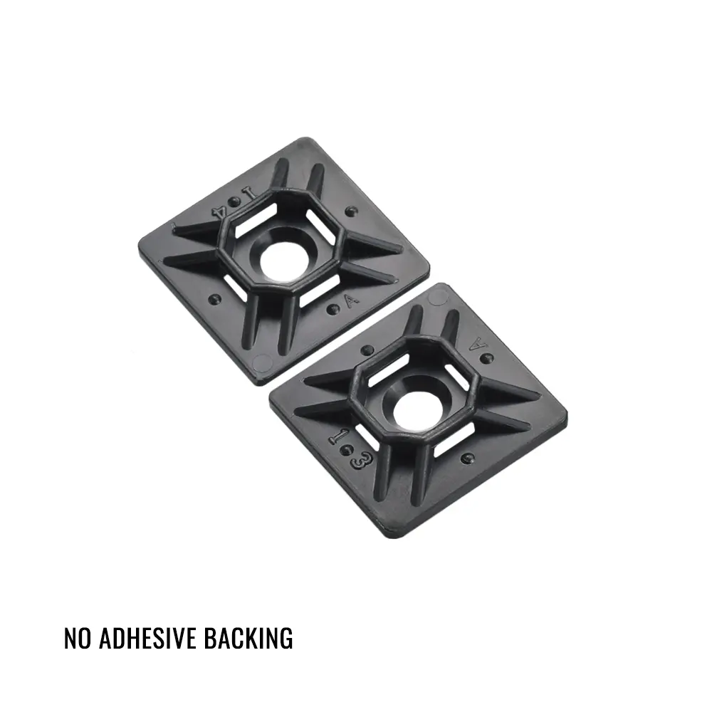 1" Cable TIE MOUNTING PAD NO Adhesive 100PCS - AL-MP-1000-NT-0-C
