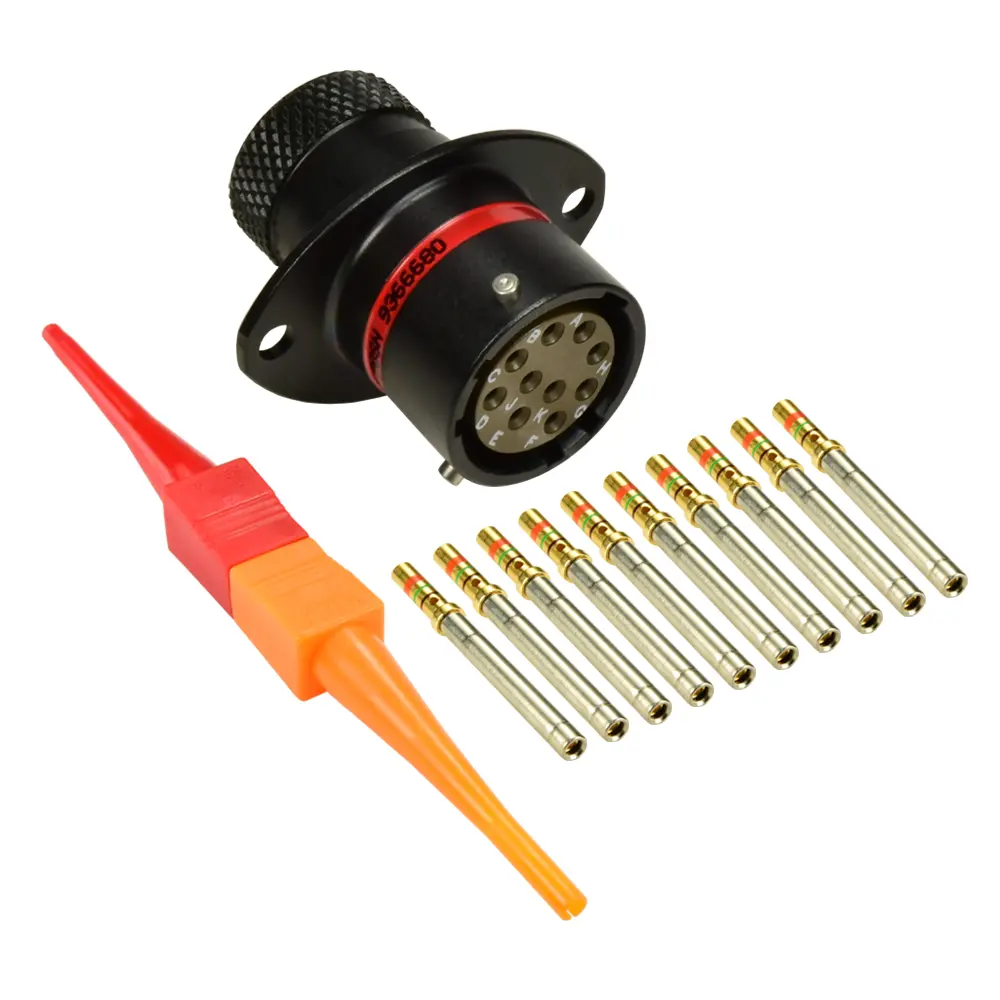 AS,10 Way,FLG,SKT,N Key,Red - AS012-98SN