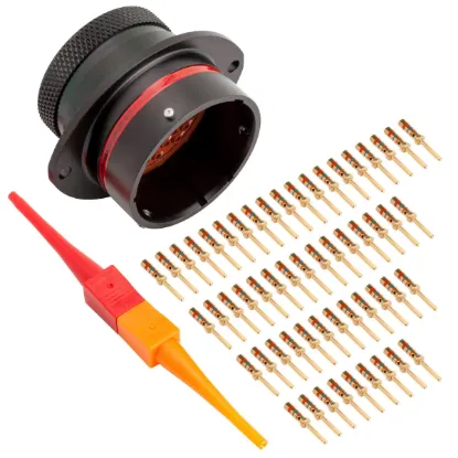 AS,55 Way,FLG,Pin,N Key,Red - AS022-55PN