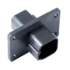 REC, 6P, BLK, E, Flange - DT04-6P-CL06