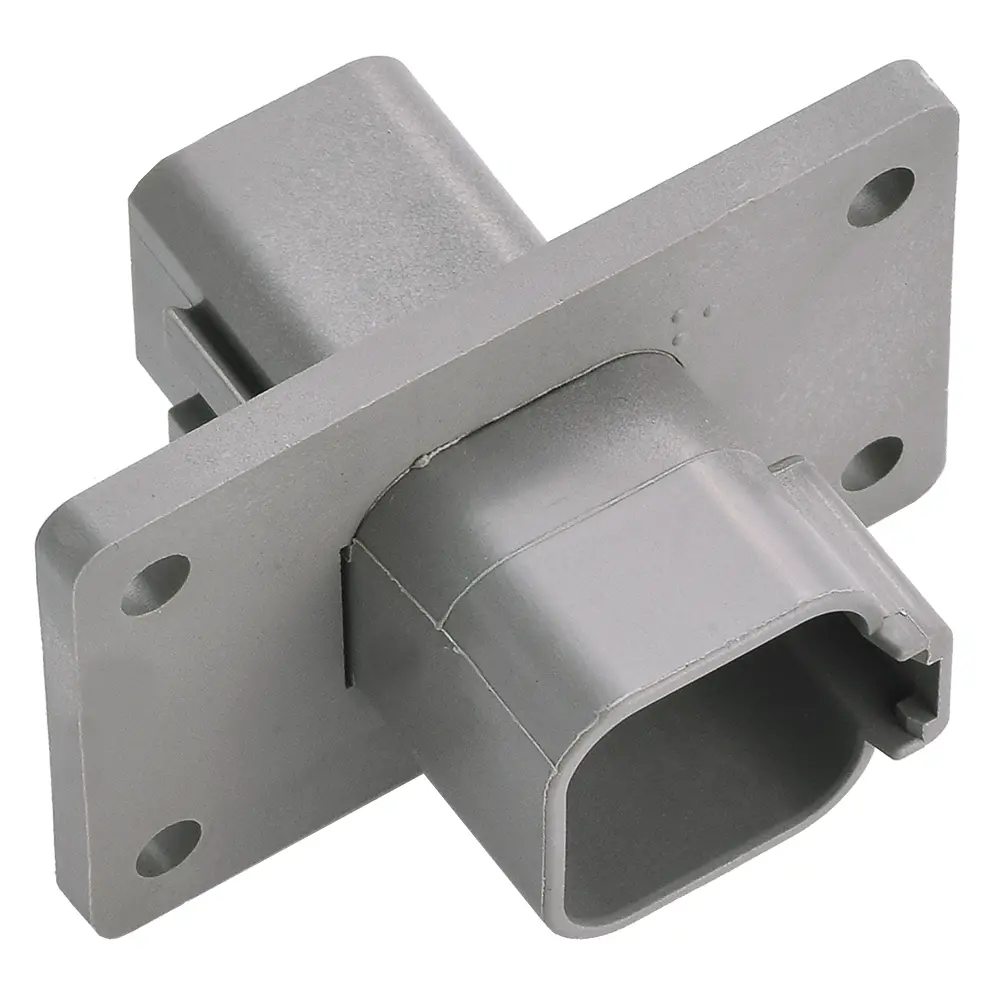 DT 6 Way Flanged Receptacle - DT04-6P-L012