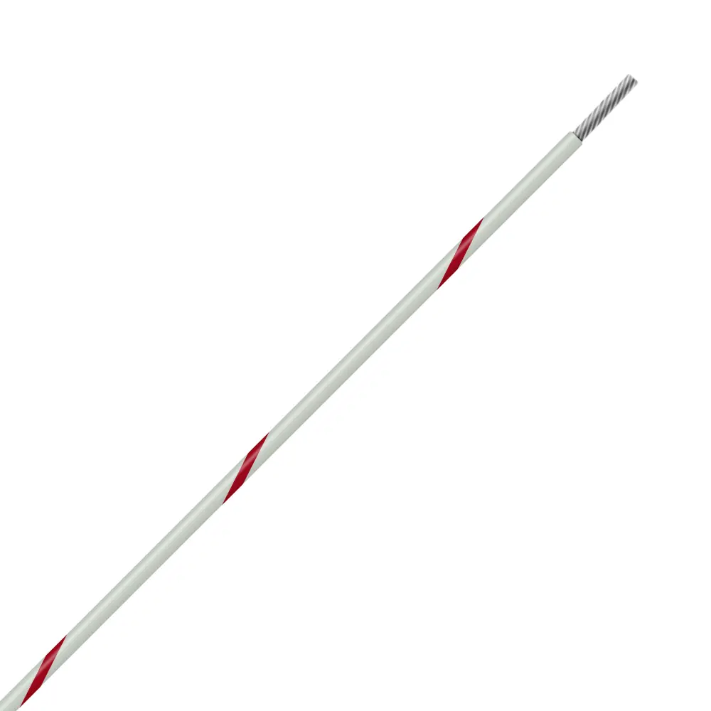 White/Red Wire Tefzel 10 AWG - M22759/16-10-92
