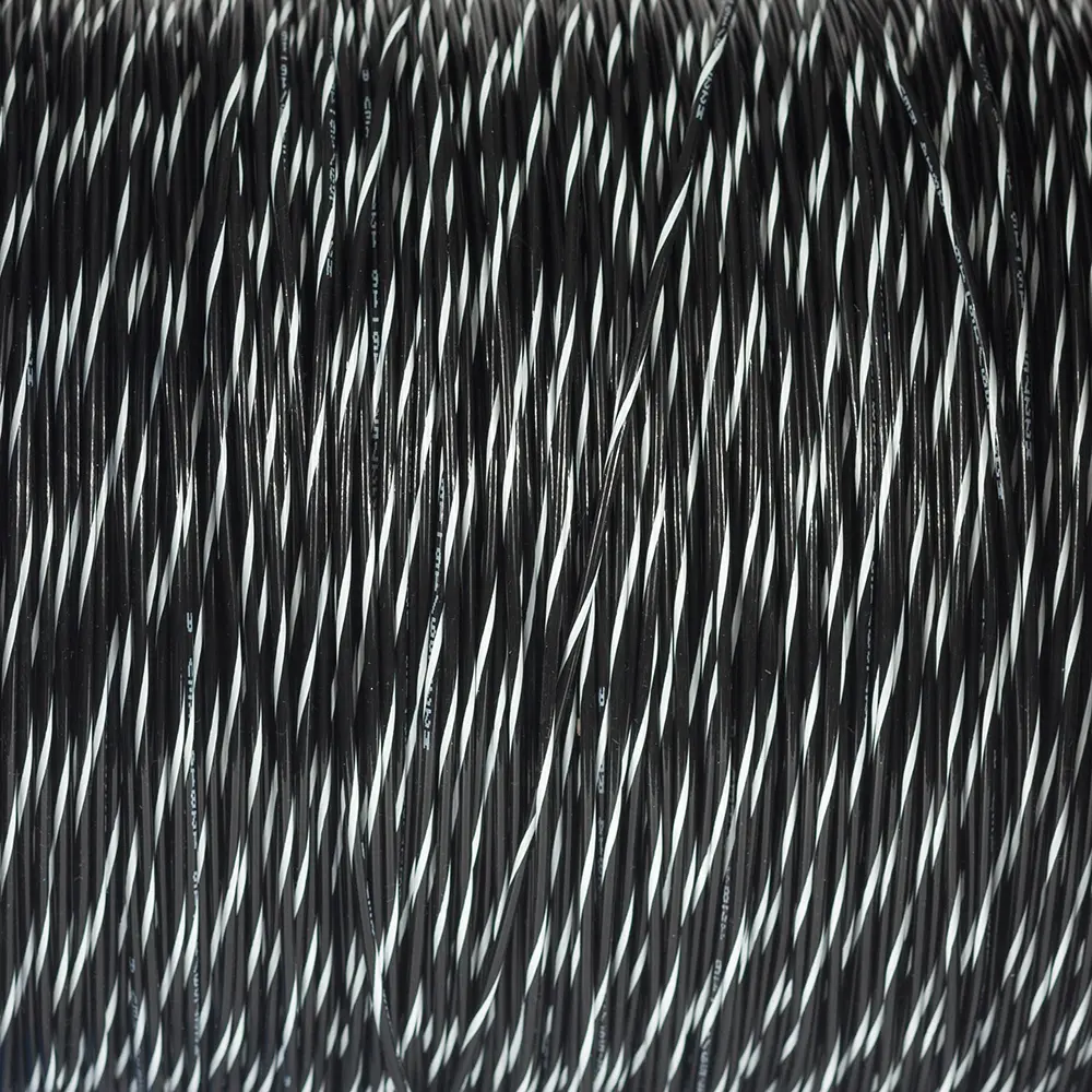 M22759/16-16-09 Black/White Wire Tefzel 16 AWG