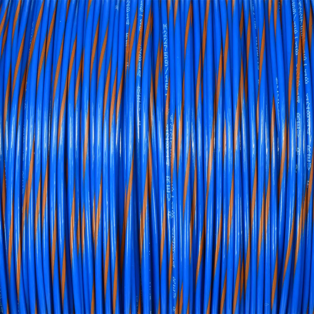 M22759/16-18-63 Blue/Orange Wire Tefzel 18 AWG