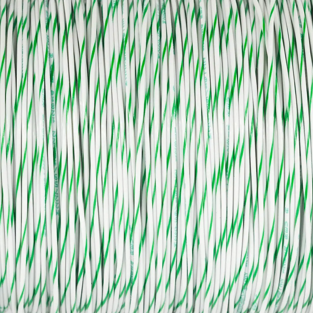 M22759/16-22-95 White/Green Wire Tefzel 22 AWG