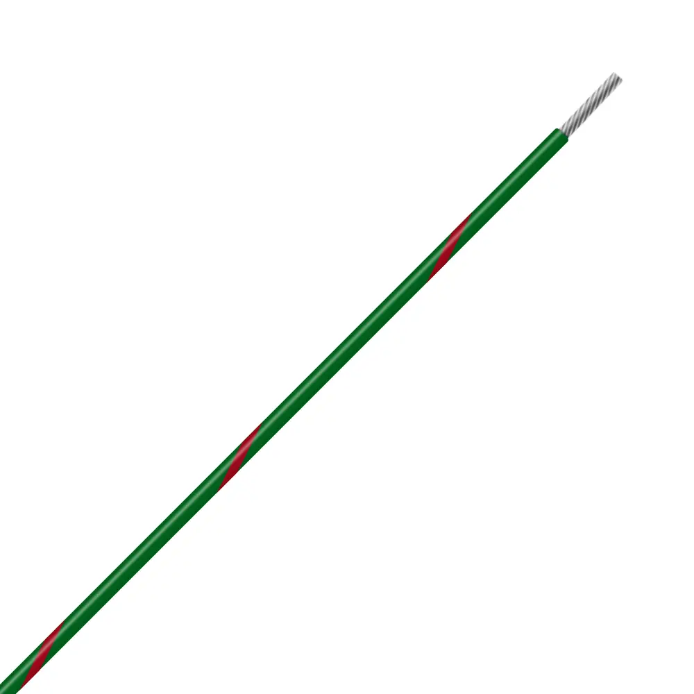 Green/Red Wire Tefzel 24 AWG - M22759/16-24-52