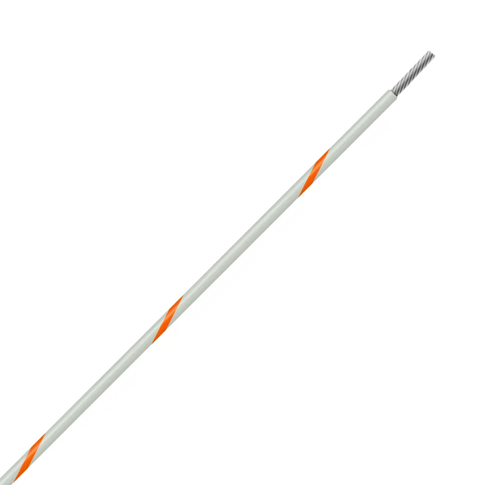 White/Orange Wire Tefzel 24 AWG - M22759/16-24-93