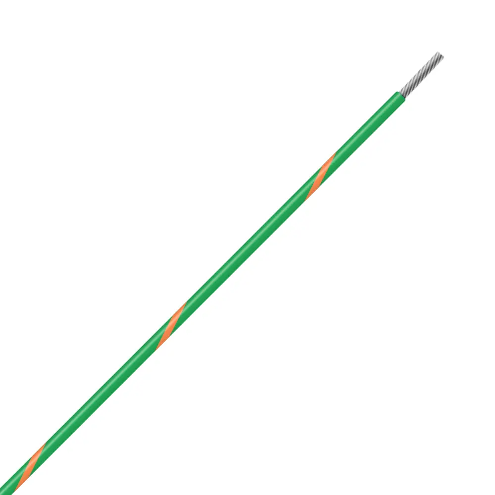 Green/Orange Wire Tefzel 24 AWG - M22759/32-24-53