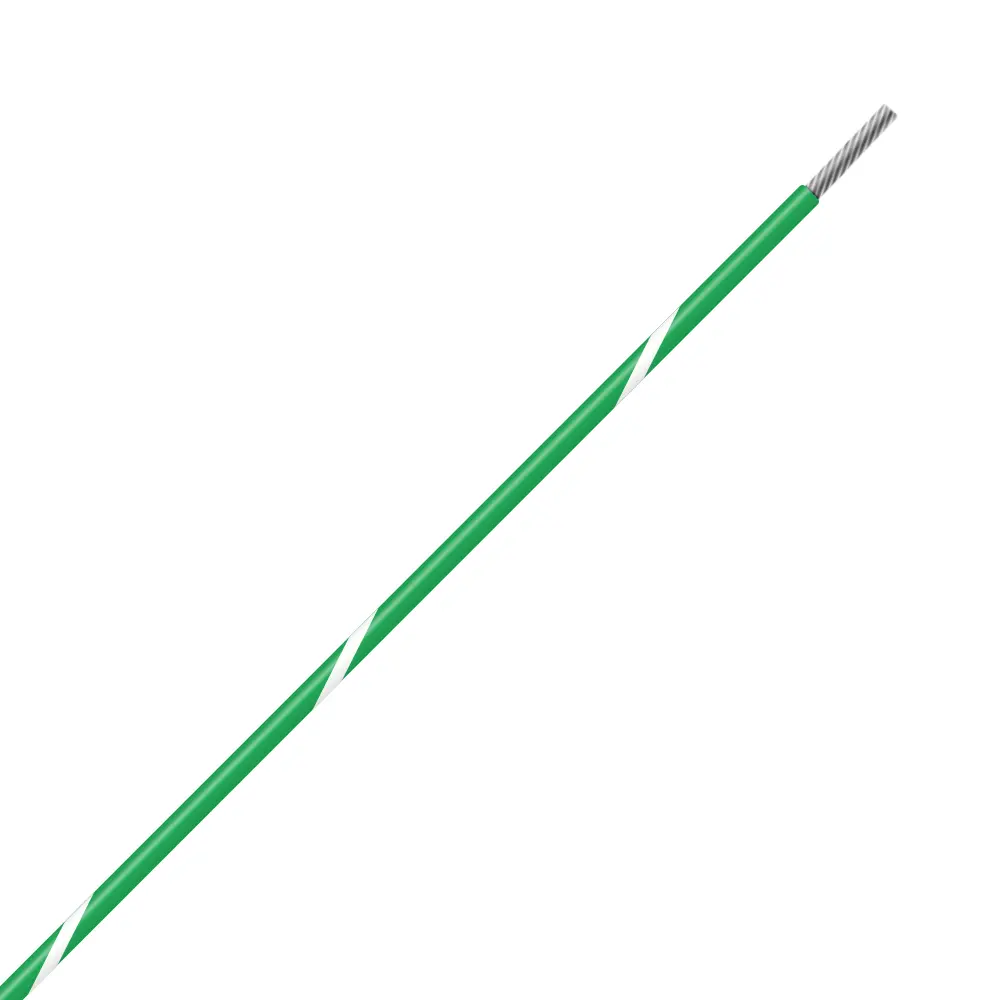 Green/White Wire Tefzel 24 AWG - M22759/32-24-59