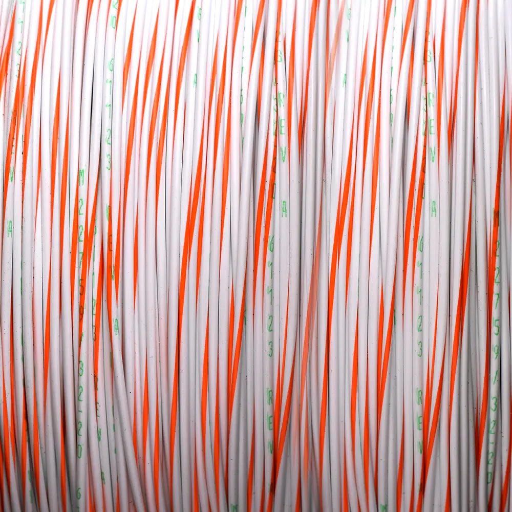 White/Orange Wire Tefzel 24 AWG - M22759/32-24-93