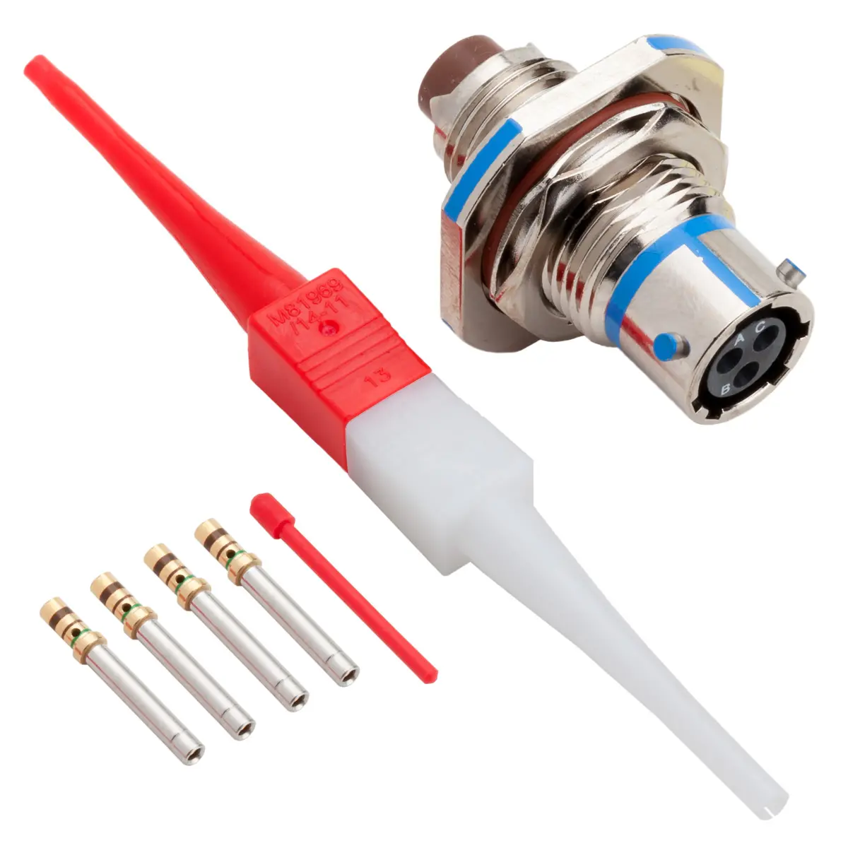 3 Way Jam Nut CONN RECEPTACLE-SKT - MS3474L8-98S
