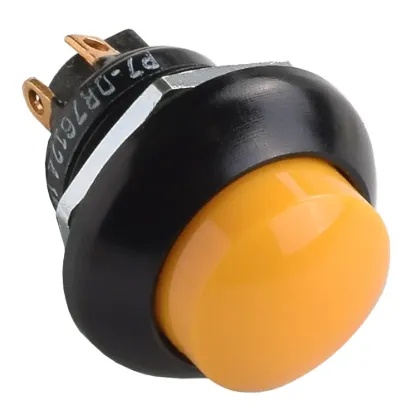 P7,Yellow, Momentary, Push Button, N.O. / N.C. - P7-SW-YELL