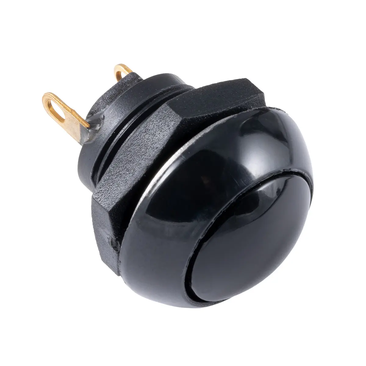 P9, Black, Momentary, Push Button, N.O. - P9-111122