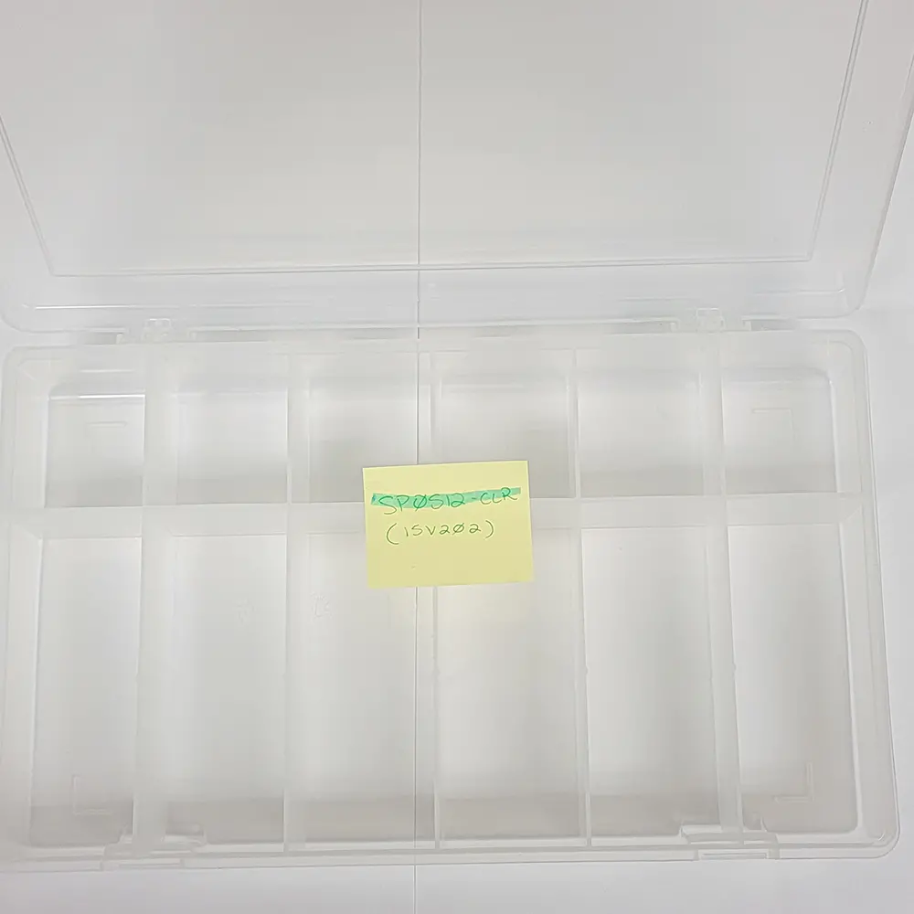 12 COMPARTMENT STORAGE Box - SPOS12-CLR