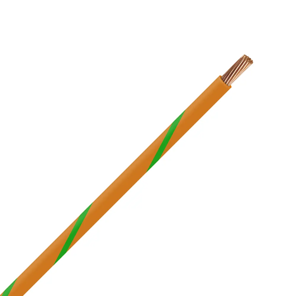 TXL 16 Orange/Green Striped Wire - TXL-16-35