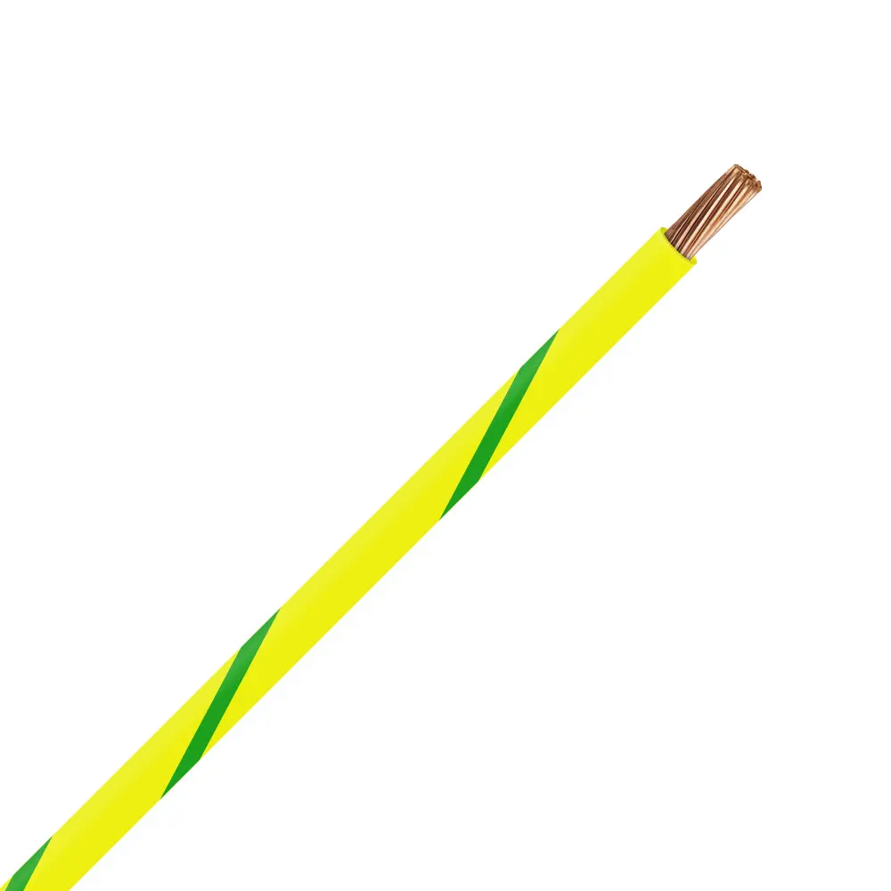 TXL 16 Yellow/Green Striped Wire - TXL-16-45