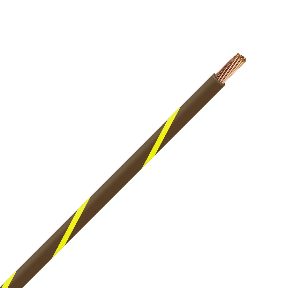 TXL 20 Brown/Yellow Striped Wire - TXL-20-14