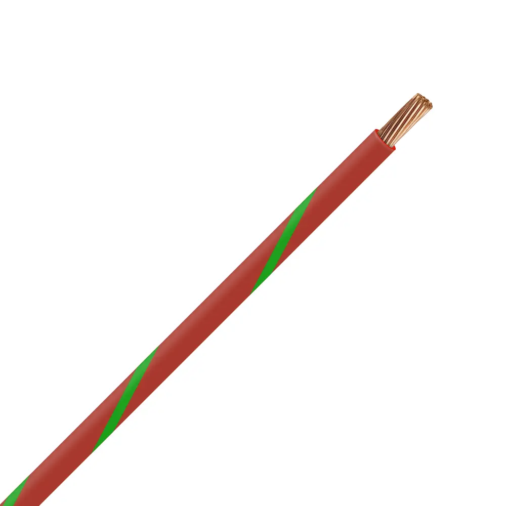 TXL 20 Red/Green Striped Wire - TXL-20-25