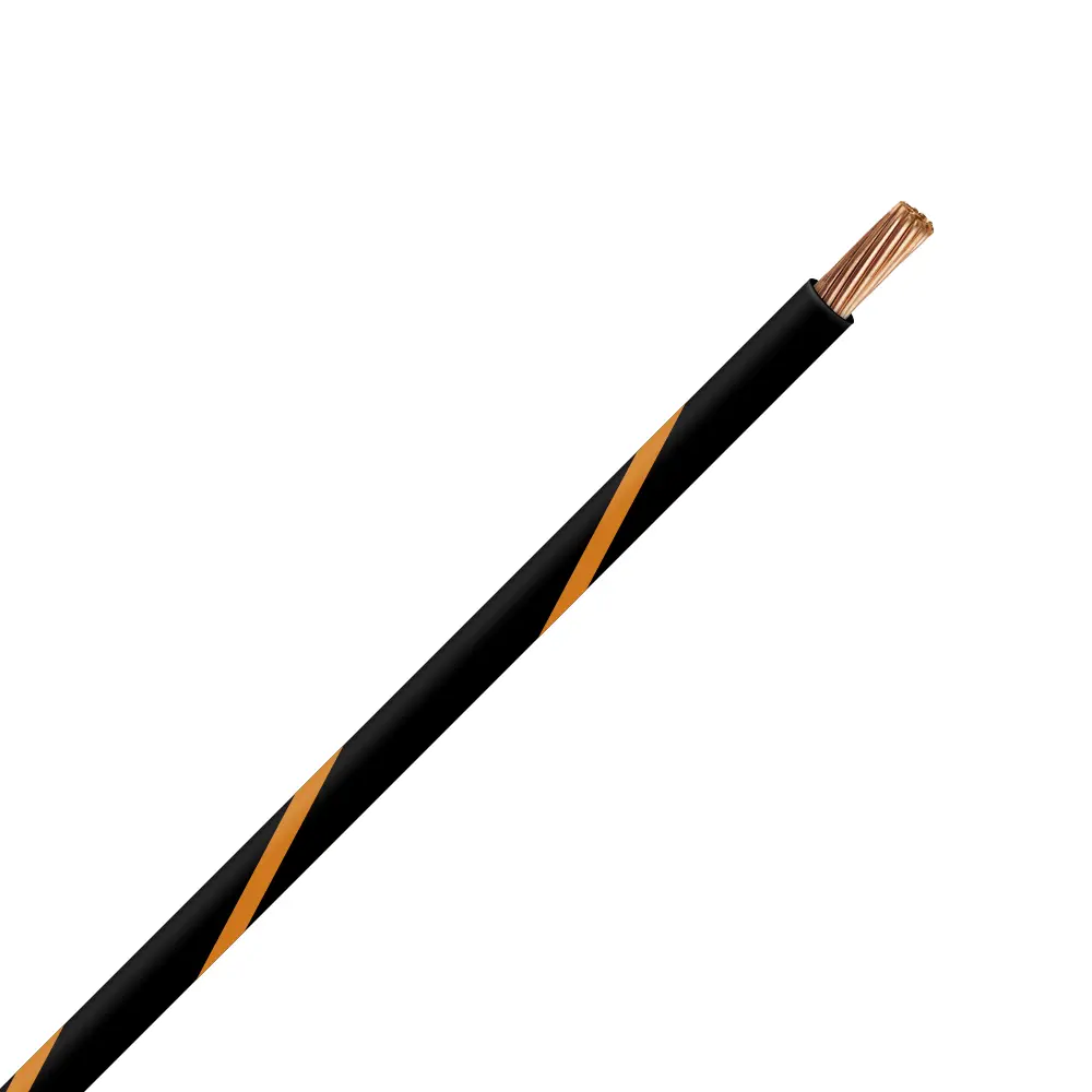 TXL 22 Black/Orange Striped Wire - TXL-22-03