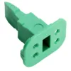 Wedge Lock, 4P, PLG, GRN, SL RET, DT - W4S-P012