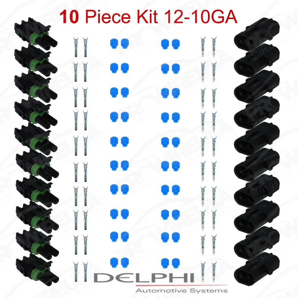 Weather-Pack 2 Way 12-10 Ga 10 PCKit - WP2-12-10-10PC