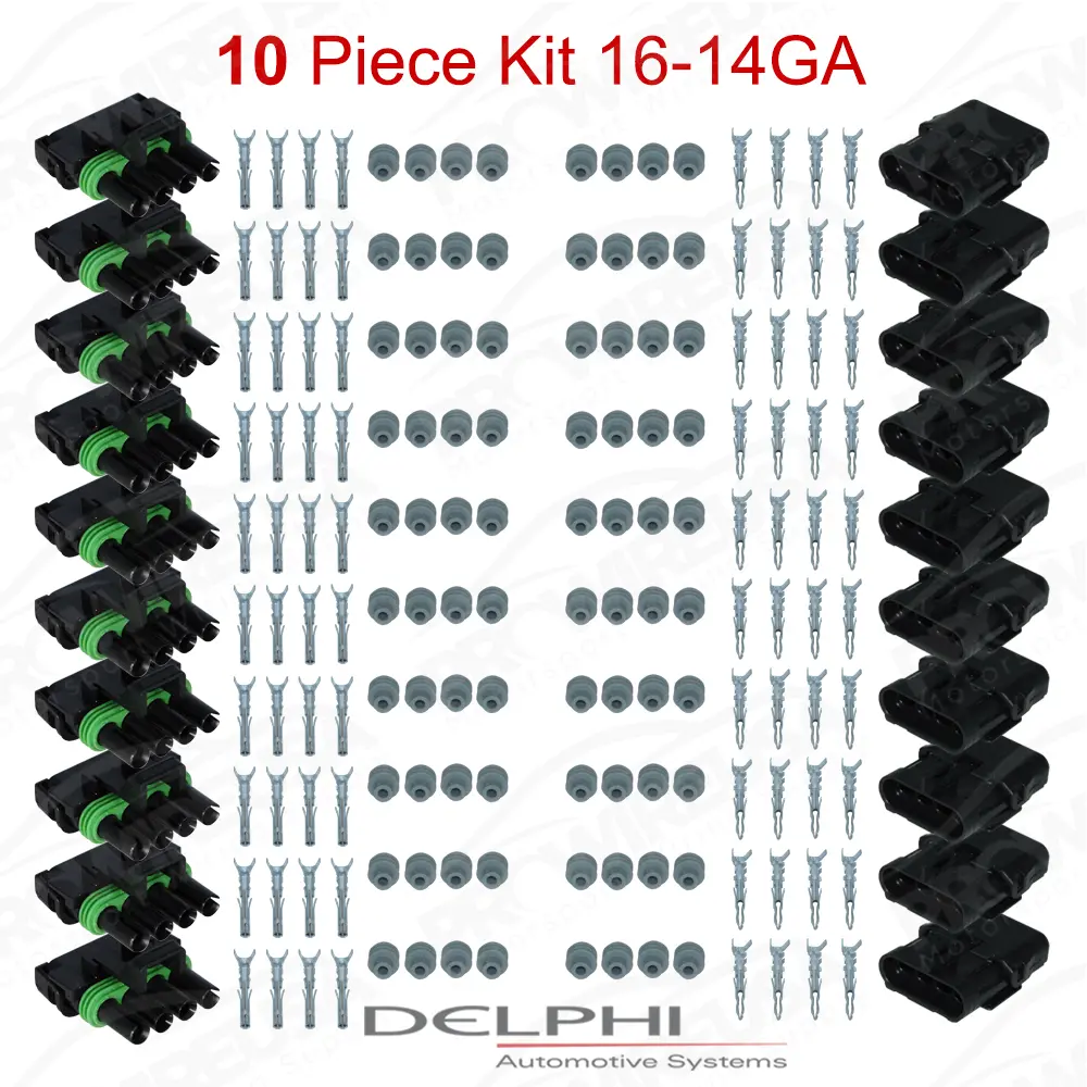 Weather-Pack 4 Way 16-14 Ga 10 PCKit - WP4-16-14-10PC