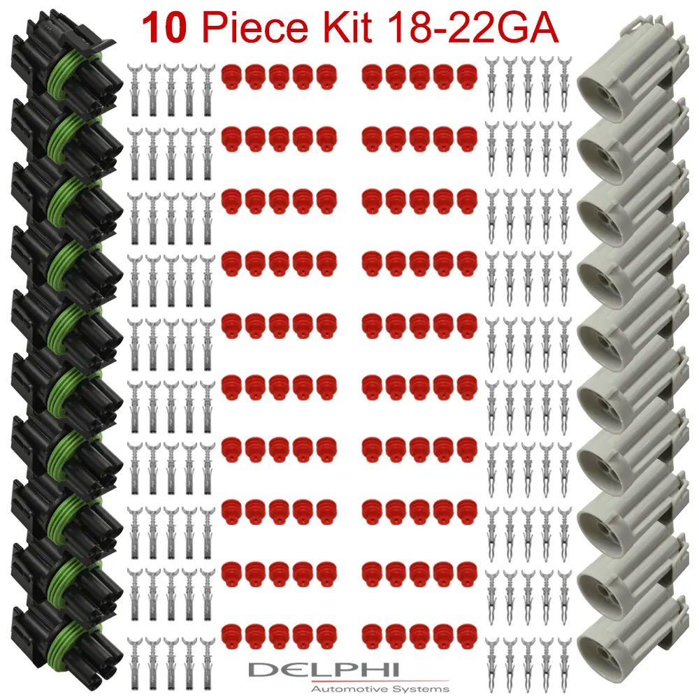 Weather-Pack 5 Way 18-22 Ga 10 PCKit - WP5-18-22-10PC