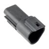 DT 3 Way RECEPTACLE-BLACK - DT04-3P-E004, image 1 of 2