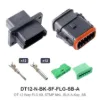 DT 12 Way FLG Kit, STMP NKL, BLK A-KEY, SB - DT12-N-BK-SF-FLG-SB-A