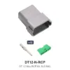 DT 12 Way Kit Solid Nickel Recep - DT12-N-RCP