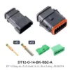DT 12 Way Kit, SLD Gold 16-14, BLK A-KEY, SB Both - DT12-G-14-BK-SB2-A