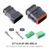 DT 12 Way Kit, STMP NKL, BLK A-KEY, SB Both - DT12-N-SF-BK-SB2-A
