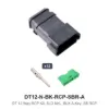 DT 12 Way RCP Kit, SLD NKL, BLK A-KEY, SB RCP - DT12-N-BK-RCP-SBR-A