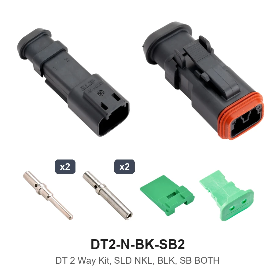 DT 2 Way Kit, SLD NKL, BLK, SB Both - DT2-N-BK-SB2