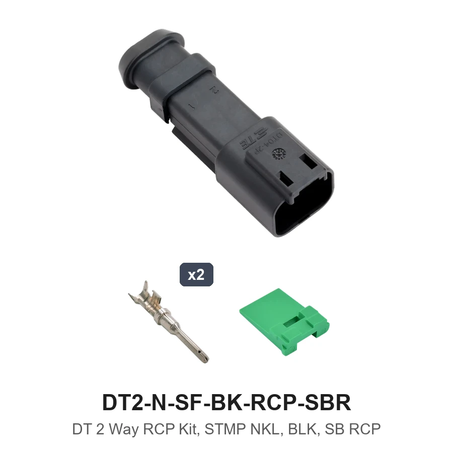 DT 2 Way RCP Kit, STMP NKL, BLK, SB RCP - DT2-N-SF-BK-RCP-SBR