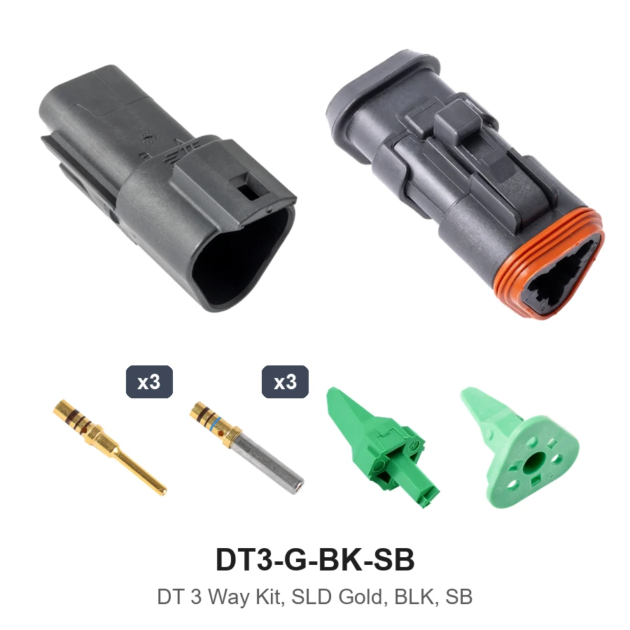 DT 3 Way Kit, SLD Gold, BLK, SB - DT3-G-BK-SB