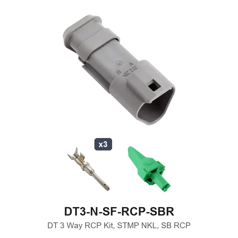 DT 3 Way RCP Kit, STMP NKL, SB RCP - DT3-N-SF-RCP-SBR