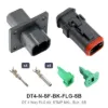 DT 4 Way FLG Kit, STMP NKL, BLK, SB - DT4-N-SF-BK-FLG-SB