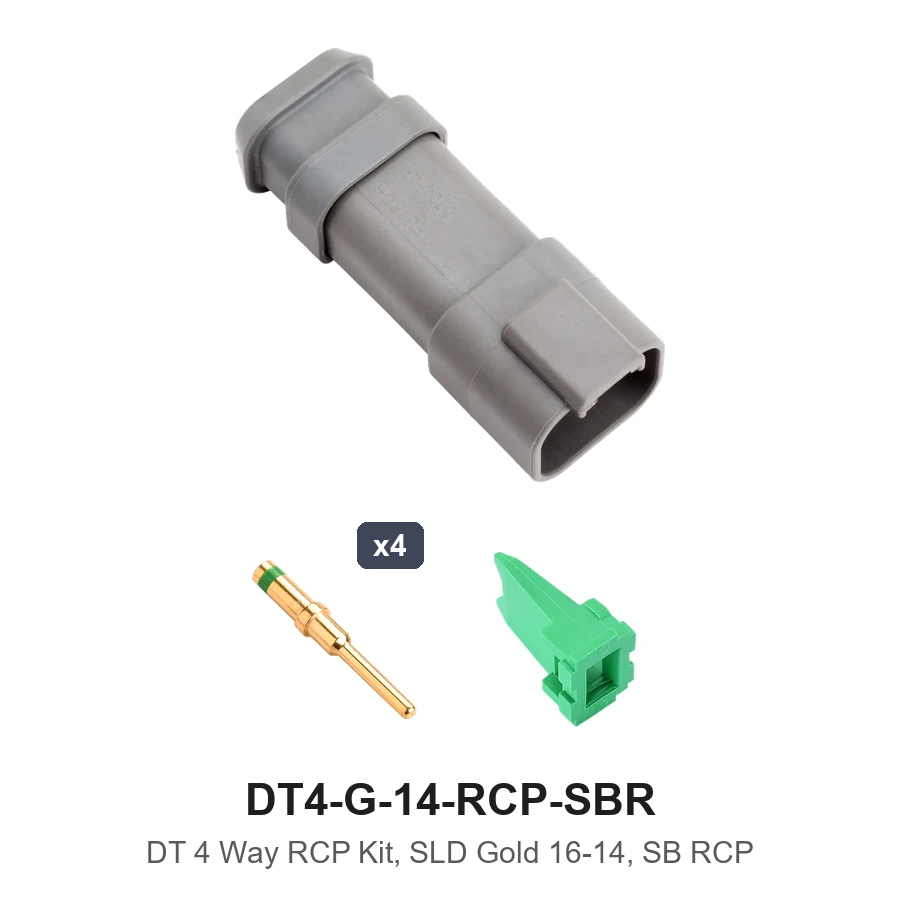 DT 4 Way RCP Kit, SLD Gold 16-14, SB RCP - DT4-G-14-RCP-SBR