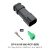 DT 4 Way RCP Kit, STMP NKL, BLK, SB RCP - DT4-N-SF-BK-RCP-SBR