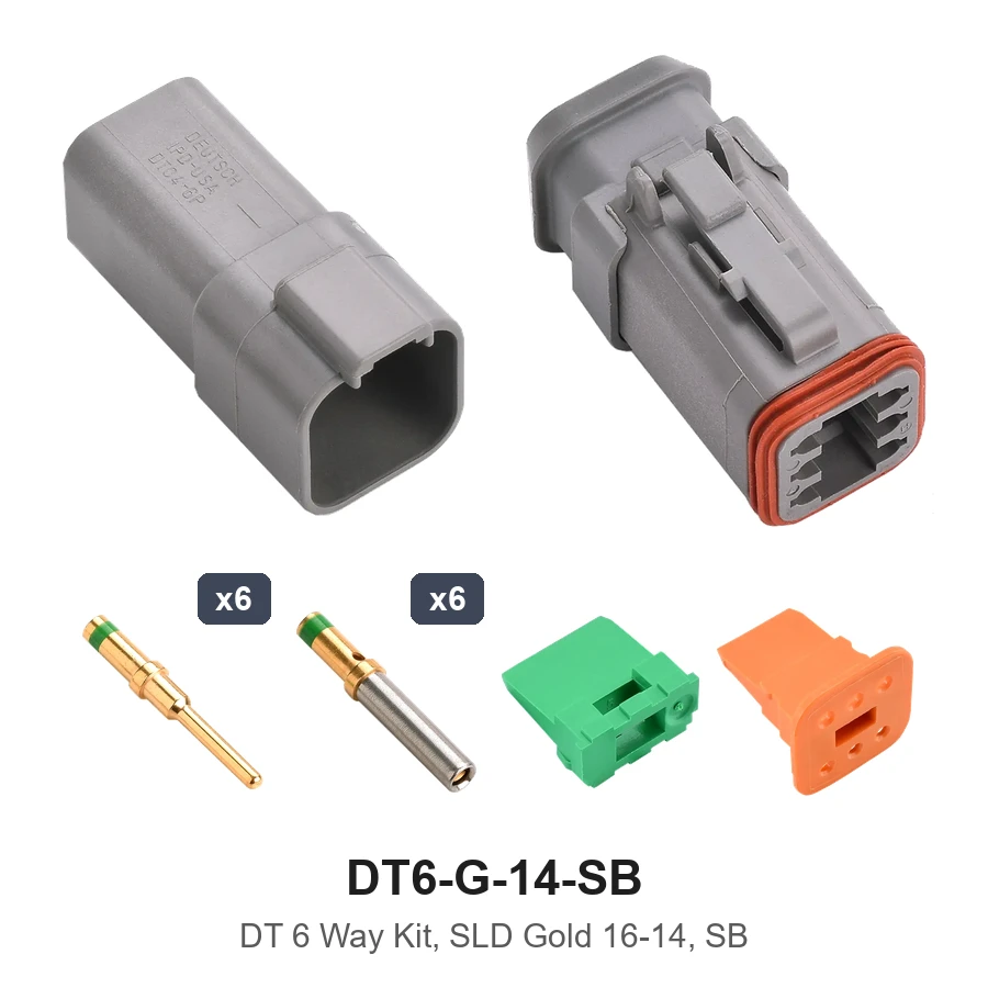 DT 6 Way Kit Solid Gold 16-14 SB - DT6-G-14-SB