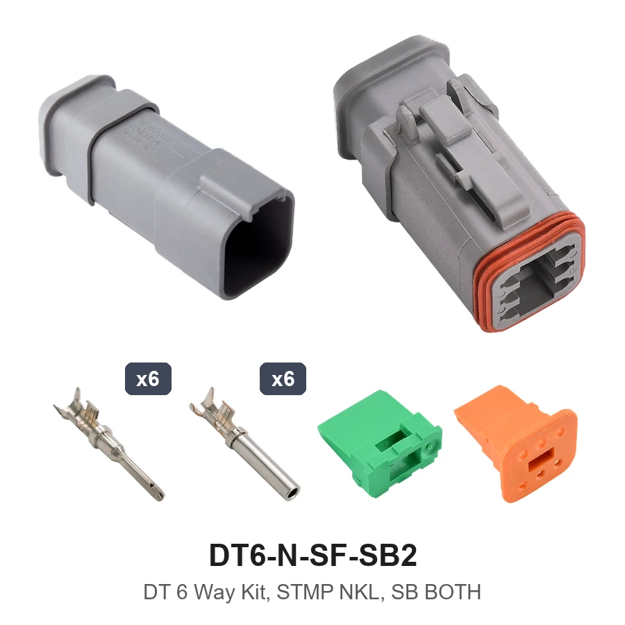 DT 6 Way Kit, STMP NKL, SB Both - DT6-N-SF-SB2