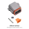 DT 8 Pin Plug Conn Kit Nickel 16-14 Solid - DT8-N-14-PLG